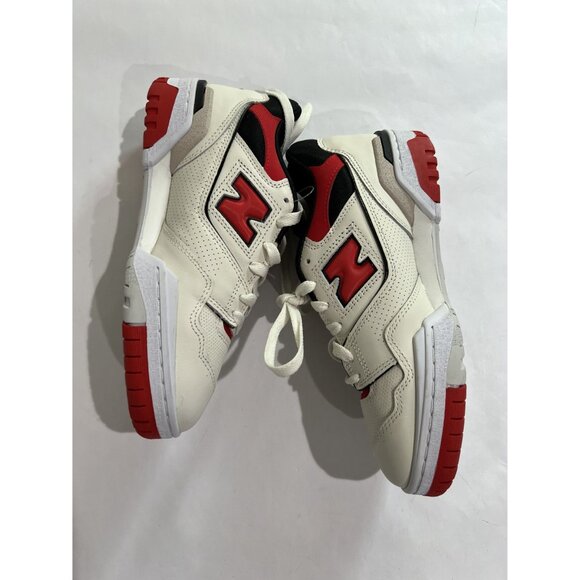New Balance 550 Sneakers in Sea Salt True Red - Picture 5 of 7